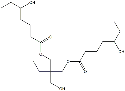 Bis(5-hydroxyheptanoic acid)2-ethyl-2-(hydroxymethyl)-1,3-propanediyl ester Struktur