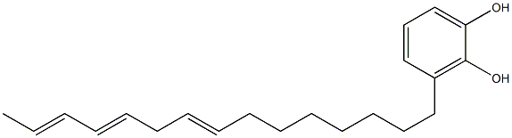 3-(8,11,13-Pentadecatrienyl)benzene-1,2-diol Struktur