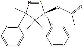 (3S)-4,5-Dihydro-3,5-diphenyl-3-acetoxy-4,4,5-trimethyl-3H-pyrazole Struktur