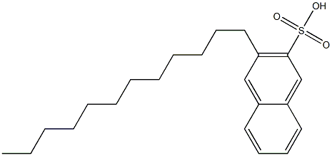 3-Dodecyl-2-naphthalenesulfonic acid Struktur