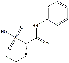 [S,(-)]-1-(N-Phenylcarbamoyl)-1-butanesulfonic acid Struktur