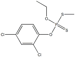 Dithiophosphoric acid O-(2,4-dichlorophenyl)O-ethyl S-methyl ester Struktur