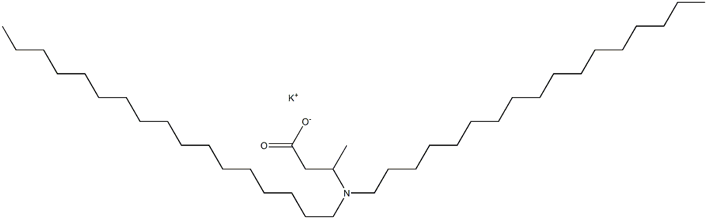 3-(Diheptadecylamino)butyric acid potassium salt Struktur