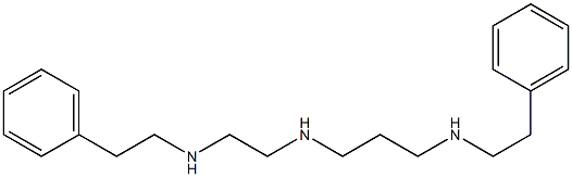 N-[2-[(2-Phenylethyl)amino]ethyl]-N'-(2-phenylethyl)-1,3-propanediamine Struktur