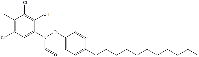 2-(4-Undecylphenoxyformylamino)-4,6-dichloro-5-methylphenol Struktur