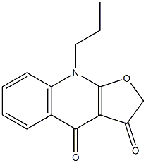 9-Propylfuro[2,3-b]quinoline-3,4(2H,9H)-dione Struktur