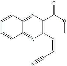 3-[(Z)-2-Cyanovinyl]quinoxaline-2-carboxylic acid methyl ester Struktur