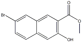 7-Bromo-3-hydroxy-2-naphthalenecarboxylic acid methyl ester Struktur