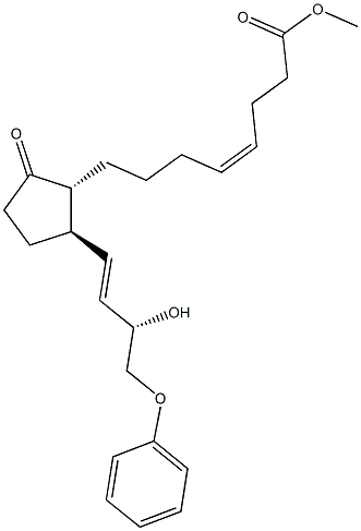 (3Z,13E,15S)-1-(Methoxycarbonyl)-15-hydroxy-16-phenoxy-17,18,19,20-tetranorprosta-3,13-dien-9-one Struktur