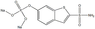 6-[[Di(sodiooxy)phosphinyl]oxy]benzo[b]thiophene-2-sulfonamide Struktur