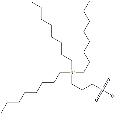 Trioctyl(3-sulfonatopropyl)aminium Struktur