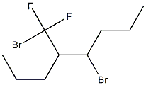 5-Bromo-4-[difluoro(bromo)methyl]octane Struktur