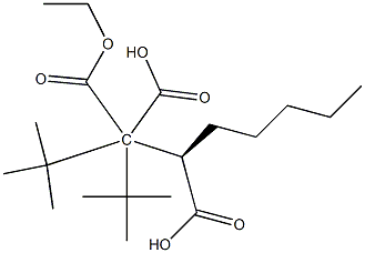 (2R)-Heptane-1,1,2-tricarboxylic acid 1,1-ditert-butyl 2-ethyl ester Struktur