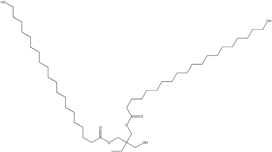 Bis(20-hydroxyicosanoic acid)2-ethyl-2-(hydroxymethyl)-1,3-propanediyl ester Struktur