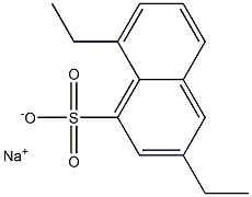 3,8-Diethyl-1-naphthalenesulfonic acid sodium salt Struktur