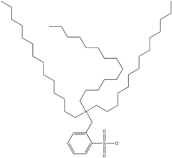 N,N,N-Tristetradecyl-2-sulfonatobenzenemethanaminium Struktur