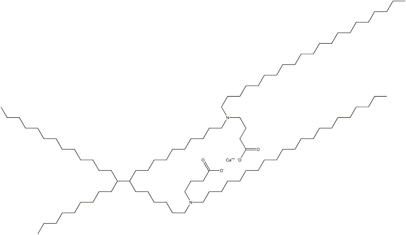 Bis[4-(dihenicosylamino)butyric acid]calcium salt Struktur