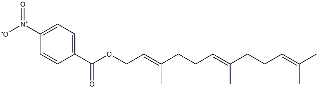 p-Nitrobenzoic acid 3,7,11-trimethyl-2,6,10-dodecatrienyl ester Struktur