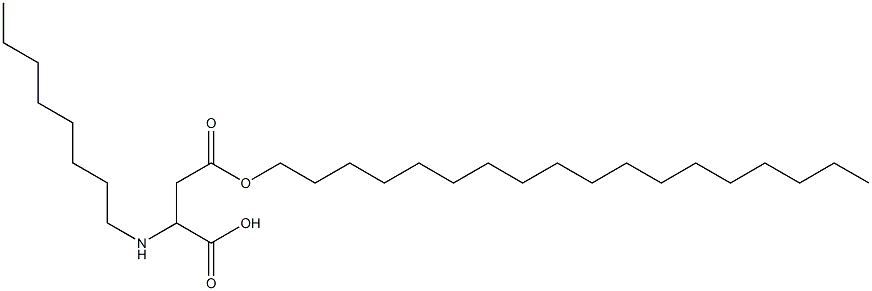 2-Octylamino-3-(octadecyloxycarbonyl)propionic acid Struktur