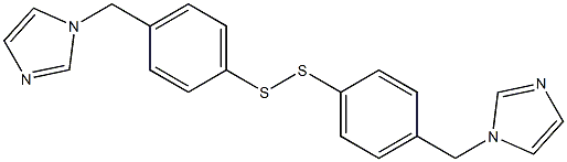 Bis[4-[(1-imidazolyl)methyl]phenyl] persulfide Struktur