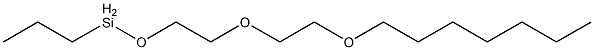 Propyl[2-[2-(heptyloxy)ethoxy]ethoxy]silane Struktur