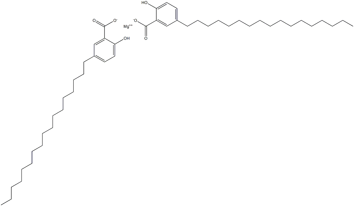 Bis(5-heptadecylsalicylic acid)magnesium salt Struktur