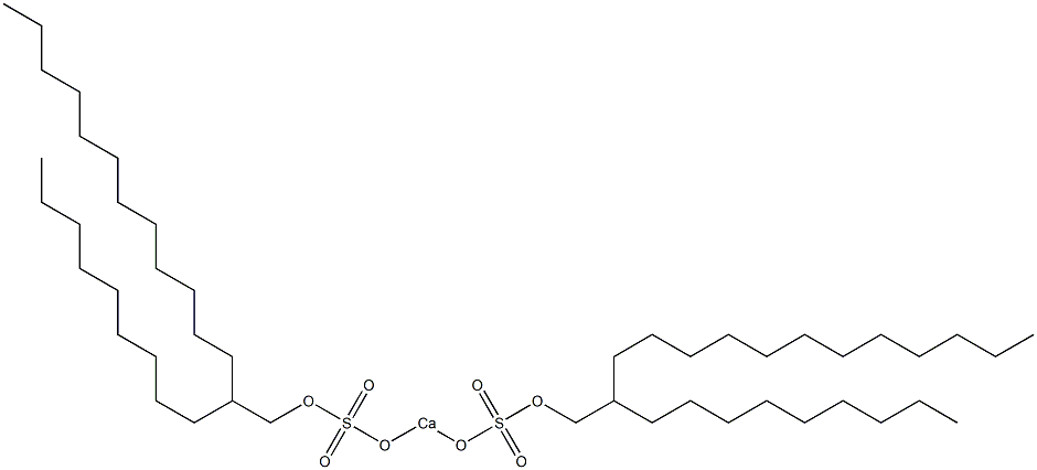 Bis(2-nonyltetradecyloxysulfonyloxy)calcium Struktur