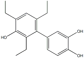 2',4',6'-Triethyl-1,1'-biphenyl-3,3',4-triol Struktur