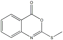 2-Methylthio-4H-3,1-benzoxazin-4-one Struktur