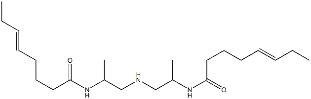 N,N'-[Iminobis(1-methyl-2,1-ethanediyl)]bis(5-octenamide) Struktur