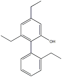 3,5-Diethyl-2-(2-ethylphenyl)phenol Struktur