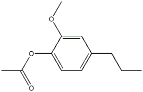 2-Methoxy-4-propylphenol acetate Struktur