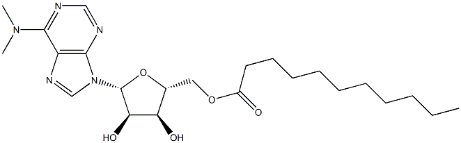 N,N-Dimethyl-5'-O-undecanoyladenosine Struktur