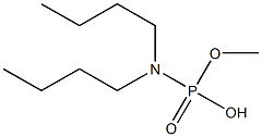 N,N-Di(butyl)amidophosphoric acid hydrogen methyl ester Struktur