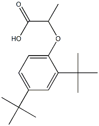 2-(2,4-Di-tert-butylphenoxy)propanoic acid Struktur