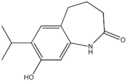 4,5-Dihydro-8-hydroxy-7-isopropyl-1H-1-benzazepin-2(3H)-one Struktur