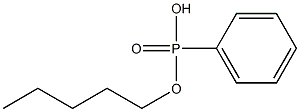 Phenylphosphonic acid hydrogen pentyl ester Struktur