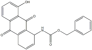 1,4-Dihydro-1-(benzyloxycarbonylamino)-8-hydroxy-9,10-anthraquinone Struktur