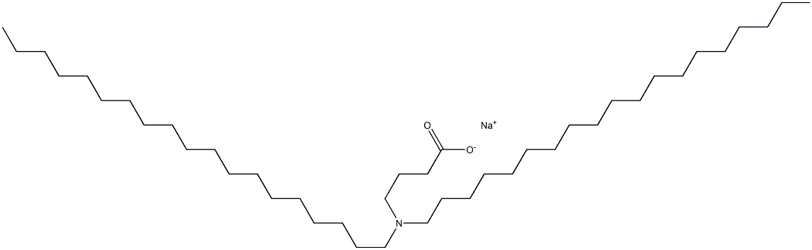 4-(Dinonadecylamino)butyric acid sodium salt Struktur