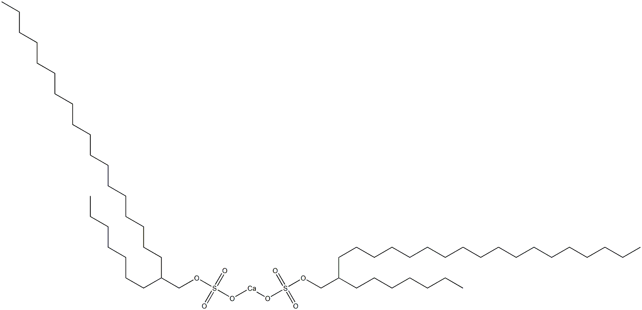 Bis(2-heptylicosyloxysulfonyloxy)calcium Struktur