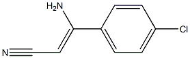 (Z)-3-Amino-3-(4-chlorophenyl)acrylonitrile Struktur