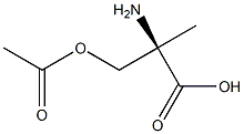 (-)-2-Methyl-D-serine acetate Struktur