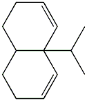 1,2,4a,7,8,8a-Hexahydro-4a-isopropylnaphthalene Struktur