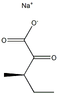 (3R)-3-Methyl-2-oxopentanoic acid sodium salt Struktur