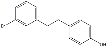 4-[2-(3-Bromophenyl)ethyl]phenol Struktur