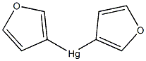 Di(3-furyl)mercury(II) Struktur