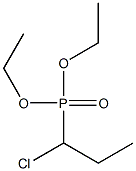 1-Chloropropylphosphonic acid diethyl ester Struktur