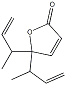 5,5-Bis(3-buten-2-yl)furan-2(5H)-one Struktur