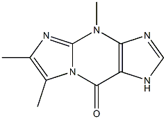 1,4-Dihydro-4,6,7-trimethyl-9H-imidazo[1,2-a]purine-9-one Struktur