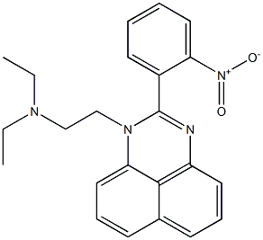 N,N-Diethyl-2-(2-nitrophenyl)-1H-perimidine-1-ethanamine Struktur